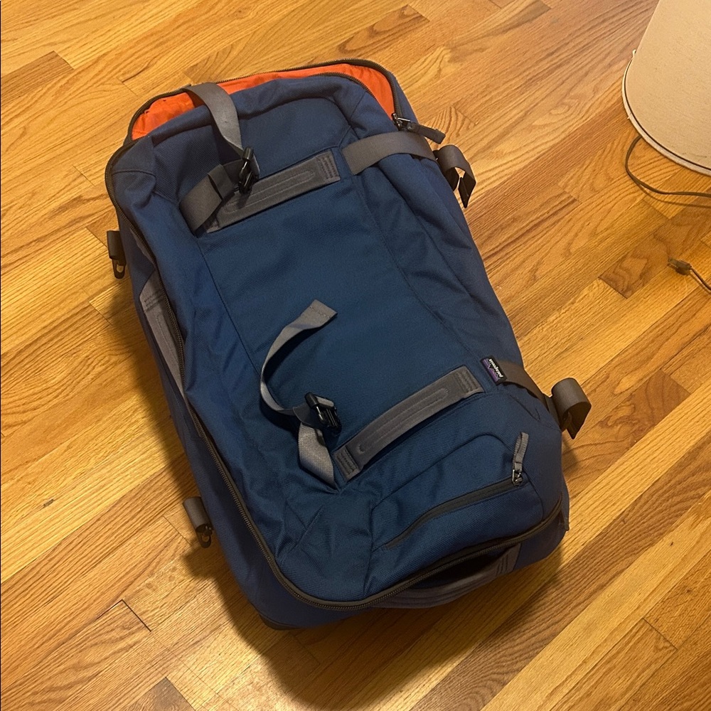 Patagonia Blue Rolling Duffel 90L